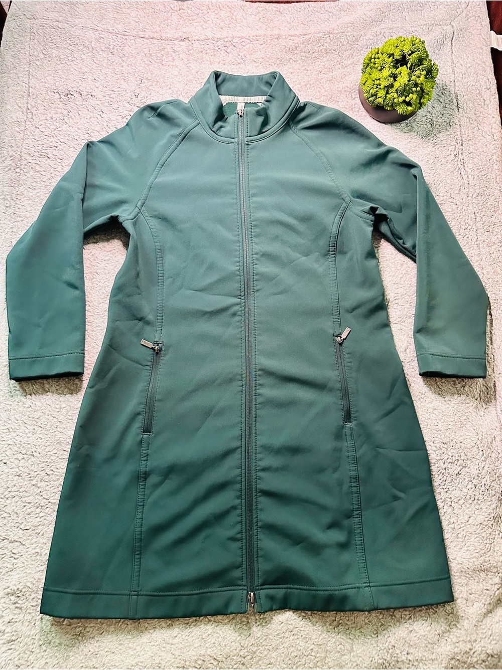 🤍🌲Jockey Performance Softshell Longline Jacket |Gorpcore Cozy Athleisure Outdoor